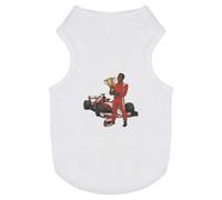 Azeeda 'Racer Celebrating Victory' Pet Dog/Cat T-Shirt, XS (PT00159728)