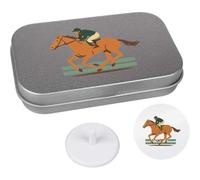Azeeda 'Racing Horse & Jockey' Golf Markers Gift Set (GO00083657)