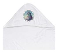 Azeeda 'Racing Pigeon Portrait' Baby Hooded Towel (HT00043838)