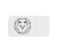 Azeeda 'Ragdoll Cat Floral Frame' Pill Box with Tablet Splitter (PI00039182)