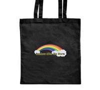 Azeeda 'Rainbow After The Storm' Classic Black Tote Shopper Bag (ZB00025242)