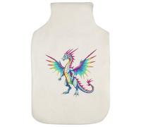 Azeeda 'Rainbow Dragon' Hot Water Bottle Cover (HW00048781)