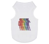 Azeeda 'Rainbow Statue Of David' Pet Dog/Cat T-Shirt, L (PT00189847)