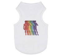 Azeeda 'Rainbow Statue Of David' Pet Dog/Cat T-Shirt, M (PT00189846)