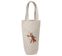 Azeeda 'Ranger Fox' Wine Bottle Bag - Natural (BL00051740)