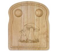 Azeeda 'Rat & Mushroom' Wooden Breakfast Board (WB00099622)