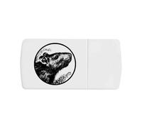 Azeeda 'Rat Portrait' Pill Box with Tablet Splitter (PI00042152)