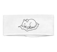 Azeeda 'Rat Sleeping on Leaf' Beauty Headband (HB00048238) | Soft Hair Band for Makeup, Skincare, Spa and Facial Treatments