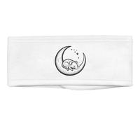 Azeeda 'Rat Sleeping on Moon' Beauty Headband (HB00048268) | Soft Hair Band for Makeup, Skincare, Spa and Facial Treatments