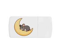 Azeeda 'Rat Sleeping on Moon' Pill Box with Splitter (PI00044739)