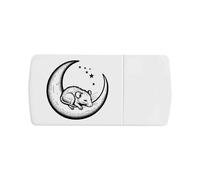Azeeda 'Rat Sleeping on Moon' Pill Box with Splitter (PI00044740)