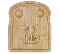 Azeeda 'Rat with Cupcake' Wooden Breakfast Board (WB00099616)