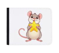 Azeeda 'Rat with Star' Slim Wallet/Cardholder (WL00039589)
