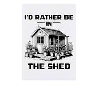 Azeeda 'Rather Be In The Shed' Temporary Tattoo - Water Resistant, Skin-Safe, Non-Toxic Transfer (TO00093047)