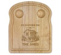 Azeeda 'Rather Be in The Shed' Wooden Breakfast Board (WB00093376)