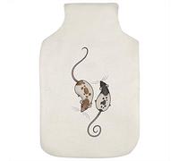Azeeda 'Rats' Hot Water Bottle Cover (HW00011231) | Soft Fabric Case for Bedtime, Winter Warmth, Home and Gifts