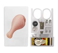 Azeeda 'Raw Chicken Drumstick for Cooking' Mini Travel Sewing Kit (SE00042451)