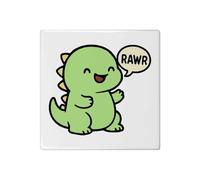 Azeeda 'Rawr Cute Dinosaur' 108mm Square Ceramic Tile (TD00037304)