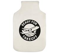 Azeeda 'Ready for Takeoff' Hot Water Bottle Cover (HW00043285)