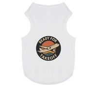 Azeeda 'Ready For Takeoff' Pet Dog/Cat T-Shirt, L (PT00161351)