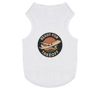 Azeeda 'Ready For Takeoff' Pet Dog/Cat T-Shirt, M (PT00161350)