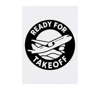 Azeeda 'Ready For Takeoff' Temporary Tattoo - Water Resistant, Skin-Safe, Non-Toxic Transfer (TO00089179)