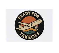 Azeeda 'Ready For Takeoff' Temporary Tattoo - Water Resistant, Skin-Safe, Non-Toxic Transfer (TO00089181)