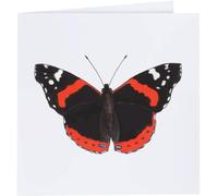 Azeeda 'Red Admiral Butterfly' Blank Greeting Card (GC00005045)