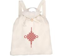 Azeeda 'Red Chinese Knotting' Canvas Rucksack/Backpack (RK00049381)