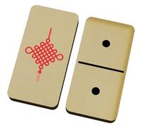 Azeeda 'Red Chinese Knotting' Domino Set & Box (DM00059061)