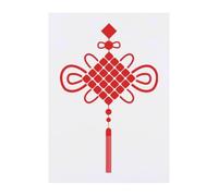 Azeeda 'Red Chinese Knotting' Temporary Tattoo - A6 (TO00105729)