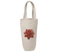 Azeeda 'Red Gift Bow' Cotton Wine Bottle Gift/Travel Bag (BL00046154)