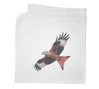 Azeeda 'Red Kite Bird Of Prey' Baby Blanket - White (BY00045391) | Cotton Shawl / Nursery Cover for Prams, Cots and New Baby Gifts