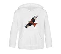 Azeeda 'Red Kite Bird Of Prey' Kids Hoodie - White, 9-11 (KO00154475)