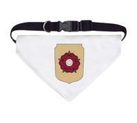 Azeeda 'Red Lancashire Rose' Pet Bandana - White, L (PD00084654)