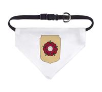 Azeeda 'Red Lancashire Rose' Pet Bandana - White, S (PD00084653)