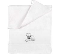 Azeeda 'Red Panda Portrait' Flannel/Guest Towel (TL00084384)