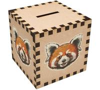 Azeeda 'Red Panda Portrait' Money Box/Piggy Bank (MB00113752)