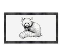 Azeeda 'Red Panda Portrait' Pet Feeding Mat (PM00033249)