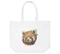 Azeeda 'Red Panda Portrait' Tote Shopping Bag For Life (BG00085484)