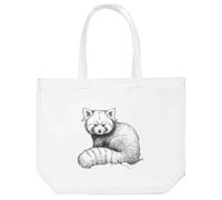 Azeeda 'Red Panda Portrait' Tote Shopping Bag For Life (BG00086568)
