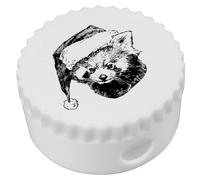 Azeeda 'Red Panda Wearing Santa Hat' Compact Pencil Sharpener (PS00056900)