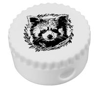 Azeeda 'Red Panda with Wreath' Compact Pencil Sharpener (PS00056941)