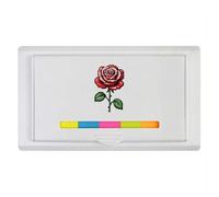 Azeeda 'Red Rose Pixel Art' Sticky Note Ruler Pad (ST00044629)