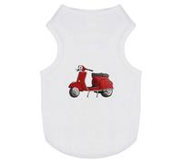 Azeeda 'Red Scooter' Pet Dog/Cat T-Shirt, M (PT00078370)