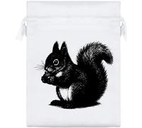 Azeeda 'Red Squirrel' Satin Gift Bag - 20cm (SB00161974)