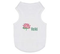 Azeeda 'Reiki With Lotus Blossom' Pet Dog/Cat T-Shirt, M (PT00191366)