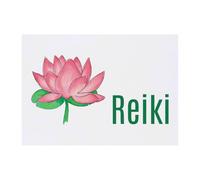 Azeeda 'Reiki With Lotus Blossom' Temporary Tattoo - A6 (TO00104109)