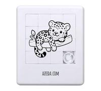 Azeeda 'Relaxing Leopard' Sliding Puzzle (PZ00040357)