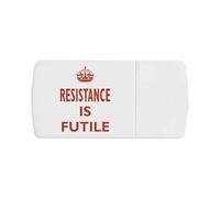 Azeeda 'Resistance is Futile' Pill Box with Tablet Splitter (PI00042595)